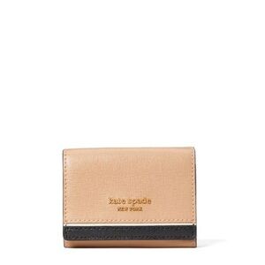 NWT Kate Spade Morgan Colorblocked Mini Tri-Fold Wallet
